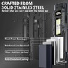 MAKDAK EDC Tactical Flashlight Rechargeable - Digital Display High Lumens