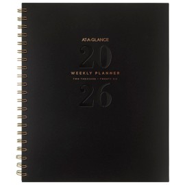 AT-A-GLANCE 2026 Planner, Weekly & Monthly, 8.5" x 11", Large, Signature Lite, Black (YP905L0526)