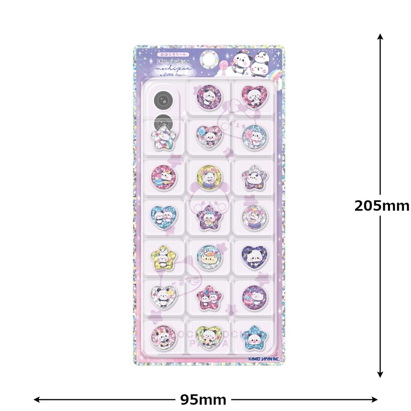 Kamio Japan Sticker KIRACORO Popper Sticker Mochimochi Panda 230556