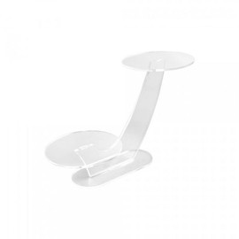 Art sign display stand (2-tier round shelf) 4434