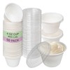 EcoQuality 4 Oz Compostable Portion Cups with Lids - Condiment