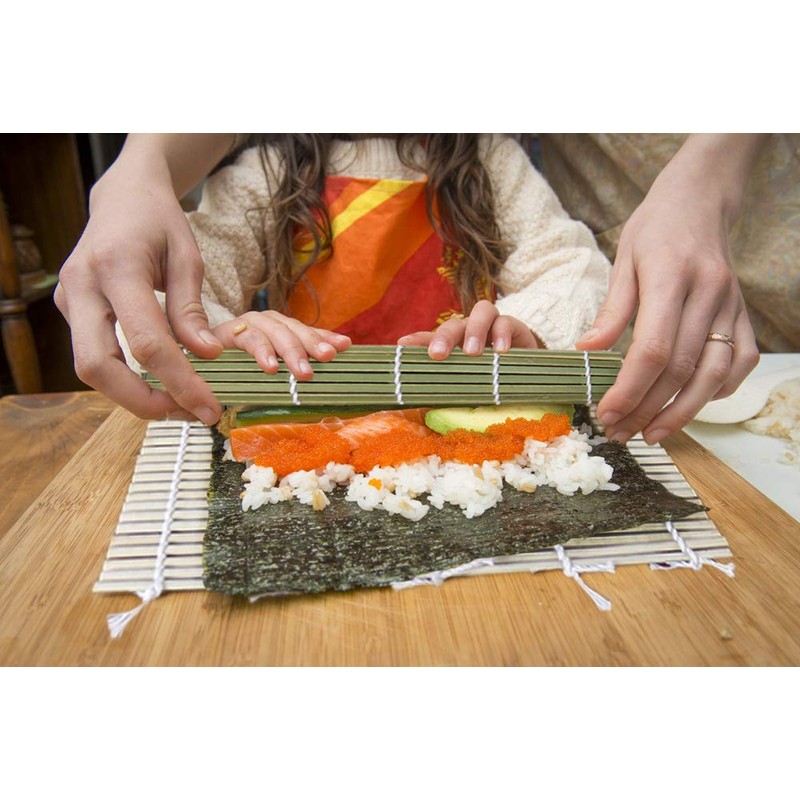 HTB HTB-BSR-B1 Bamboo Sushi Roll, 9.4 x 9.4 inches (24