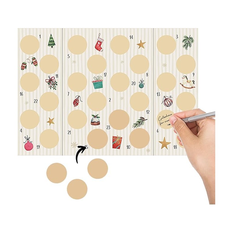 MC-Trend Scratch Off Advent Calendar - Design & Write Yourself,