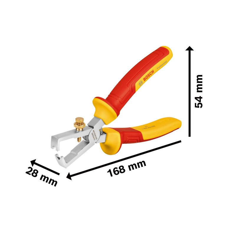 Bosch Professional VDE Wire Stripper – 160 mm (Wire diameters