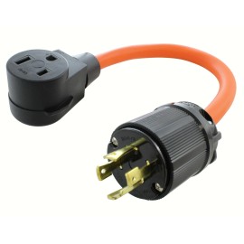AC WORKS® 3-Phase Welder Adapter | NEMA L15-30P to NEMA 6-50R, 30A to 50A, 7500W