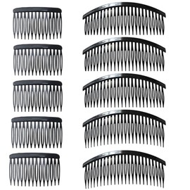 10 Pcs Hair Side Combs - Plastic French Twist Combs, Vintage Fine Hair Clips and Pins, Hair Styling Accessories for Women Girls (14 and 24 Teeth)