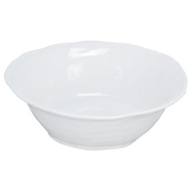 Yanco CAT-1272 Catering Bowl, 4.25 qt Capacity, 14.5" Length, 14.5" Width, 4.5" Height, Melamine, White Color, Pack of 6