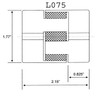 Replacement for 3/4" L100 L-Jaw Coupling Coupler Half Flexible L-100