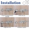 EFUTURETIME 2 x Door Bolt Sliding Bolt 20 cm (8