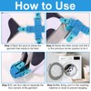 BOXOB 2pcs Bed Sheet Detangler, Blue Sheet Detangler Fitted Sheet