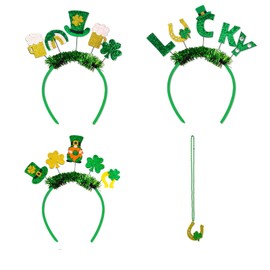 HDKXBEJ St. Patrick's Day Accessories Set Headbands Hair Clips for Women Festival Accessories for Party Supplies (D)