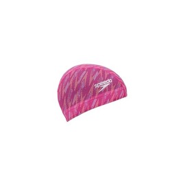 Speedo SE12403 Swim Cap, Boom Flow Mesh Cap, Lemon/Pink, Large
