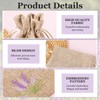 AOZUO 12 PCS Lavender Bags, Sachet Empty Bags Small Jute