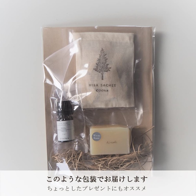 COONA Coniferous Woodland Scent, 3 Piece Set, Natural Aroma, Hiba,