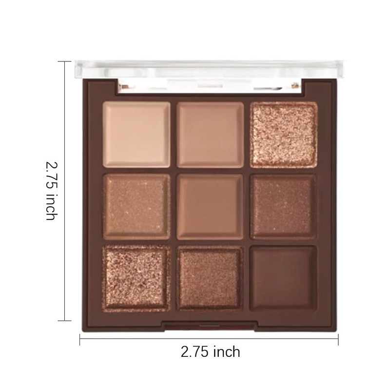 CAKAILA Neutral Nude Brown Smokey Eye Shadow Palette,Rose Gold Bronze