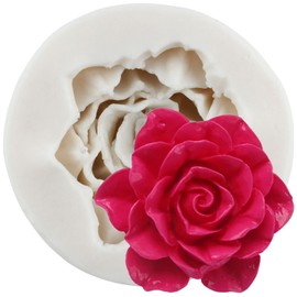 MINFEIDMS Bloom 3D-Rosenblüten-Fondant-Silikonformen für Kuchendekoration, Cupcake-Topper, Süßigkeiten, Schokolade, Polymer-Ton, Gummipaste