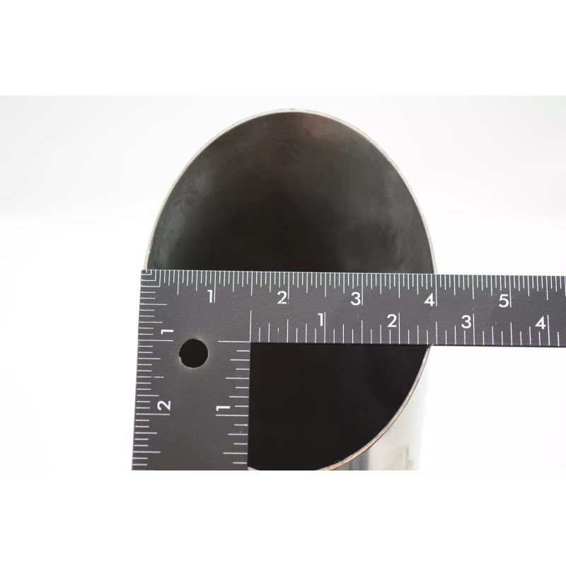 All Out Fab Single straight blast pipe 3" inlet 4"