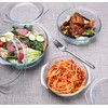 Set of 6 Pieces Round Tempered Glass Casserole Dish with