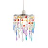 Modern Waterfall Design Easy Fit Pendant Shade with Multi Coloured