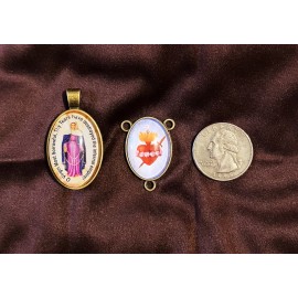 Our Lady of Tears Medal and Center Piece for Making an Our Lady of Tears Chaplet
