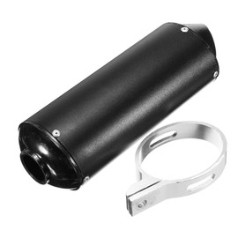1.26" 32mm Exhaust Muffler With Clamp for 90cc 110cc 125cc 140cc 150cc 160cc 4 Wheeler ATV Quad Motorcycle Scooter Chinese Taotao Street Dirt Pit Bike Black