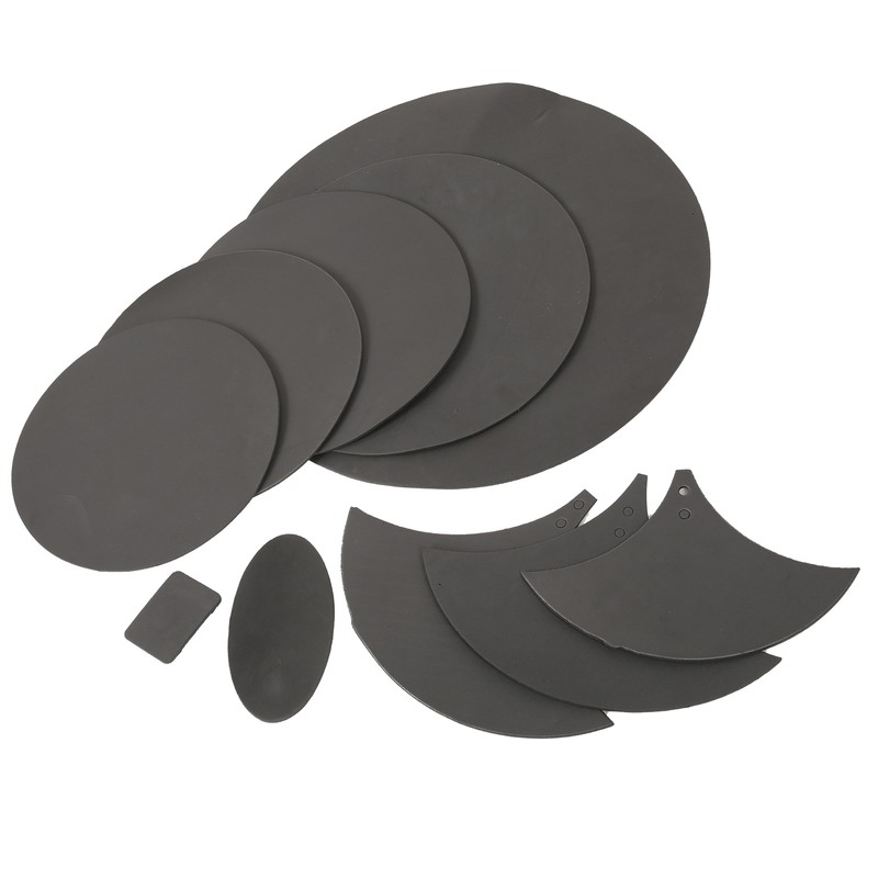 10Pcs Drum Mute Pad Volume Reduction Rubber Practice Silencer Mat