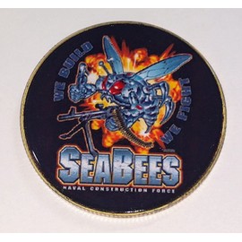 Navy Seabees Naval Construction Force Military Challenge Art Coin