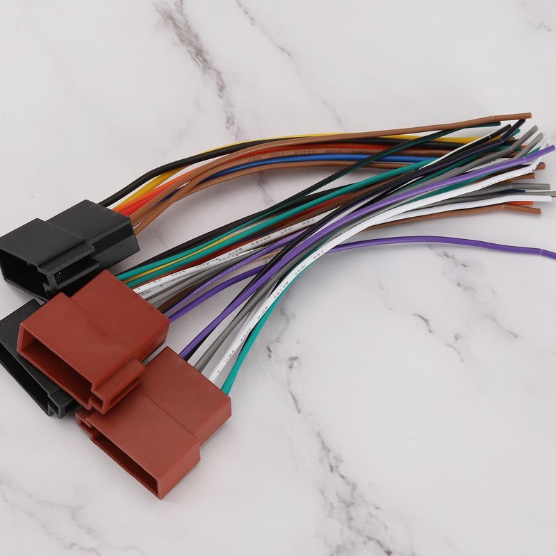 Micro Traders 2 Sets 16 Pin to ISO Adapter Cable
