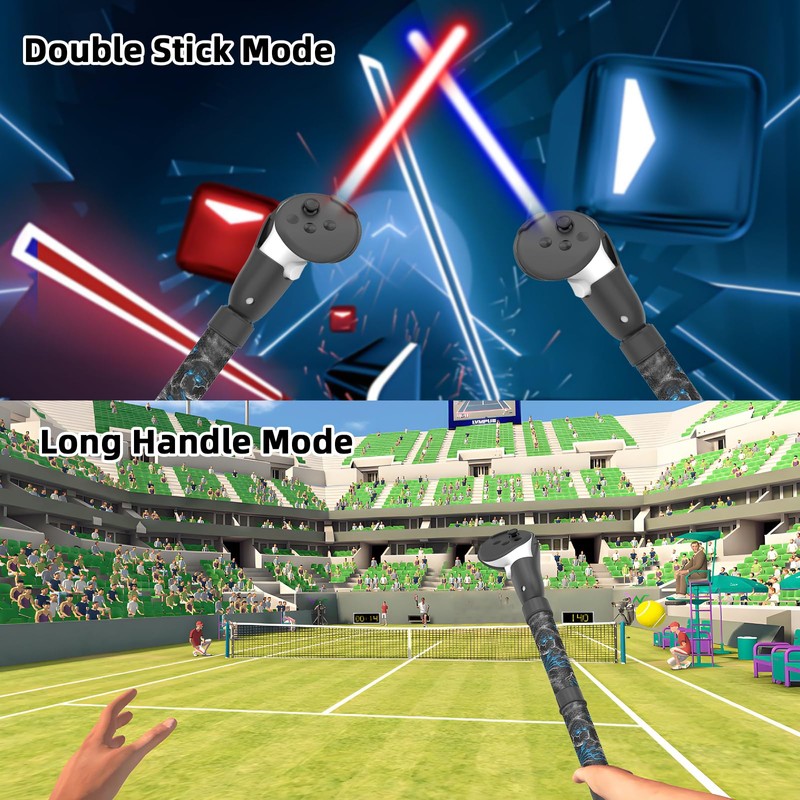 VR Handle Attachment for Meta Quest, Extension Controller Accesories, Virtual