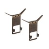 National Hardware N260-299 Brick Hangers in Antique Brass, 2 Pack