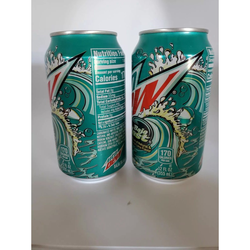 Mountain Dew (2) NEW 2021 Mountain Dew BAJA BLAST Taco