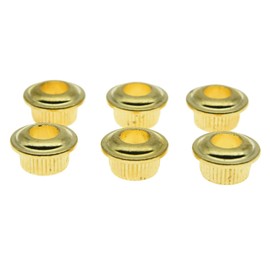 KAISH Metal Gold 10mm Vintage Guitar Tuning Keys Conversion Bushings Adapter Ferrules