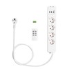 Navaris Wireless Power Strip 4-Way Individually Switchable - with 3x