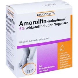 Amorolfin ratiopharm 5% active ingredient, nail polish, 5 ml