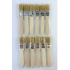 Unbranded Lot of Twelve 1" Paint Brushes Classic Bristle Paint