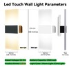 FelRelWel Modern Wall Sconces,Rechargeable USB Battery Operated,2 PCS Acrylic LED