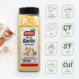 Badia Garlic Minced, 1.5 Pound - All-Natural, Non-GMO, Dehydrated Garlic Seasoning