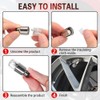 Kutyun 8PCS LED Wheel Lights, Automotive Tire Light Assemblies, Air