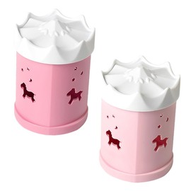 Baluue 2pcs Beauty Sponge Box Makeup Blender Holder Case Sponge Storage Organizer