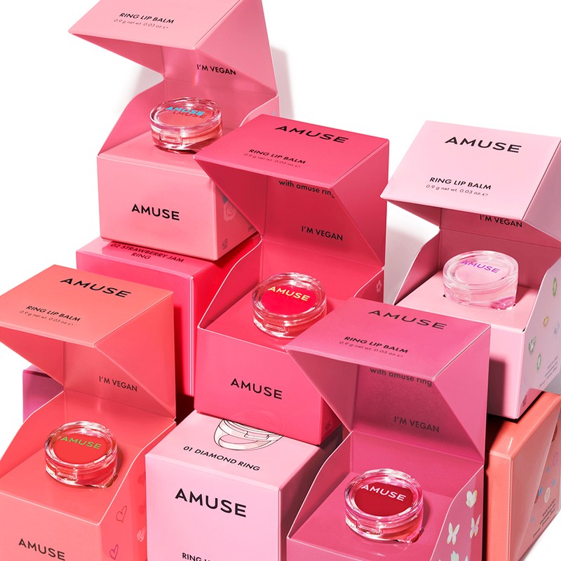 Amuse Ring Lip Balm Duo Set (0.9gx2ea) / 어뮤즈 반지