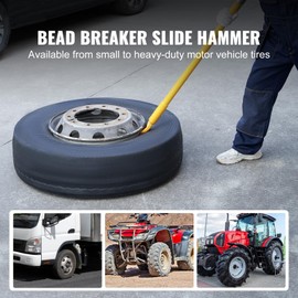 Happybuy Slide Hammer Tire Bead Breaker, 46.3" Durable Steel, Portable for Car, Truck, Trailer Tire Removal