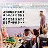 Starboling 216 Pcs Glitter Bulletin Board Letter,4 Inch Poster Board