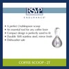 RSVP International Coffee Scoop Collection, 2-Tablespoon, Compact, Stainless Steel
