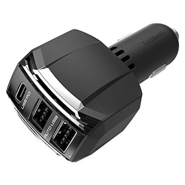 Kashimura NDC-051 High-Power USB Power Supply for Cars with USB PD, 3 USB Ports, PD20W, Automatic Determination