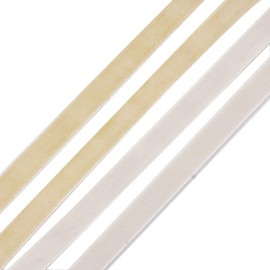 Pandahall 50 Yards Velvet Ribbon 3/8Inch Wide Single Face Velvet Ribbon Roll with Spool for Gift Wrapping Decoration Party Wedding Arts Crafts (Dark Khaki)