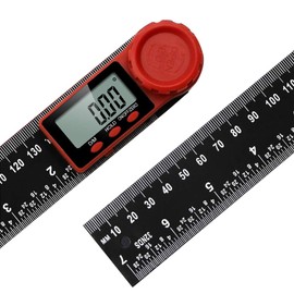 Bestgle Digital Angle Finder Ruler, 200mm/ 7" Digital Angle Finder Protractor Ruler Meter Inclinometer Goniometer Level Electronic Angle Gauge