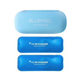 BLUEFEEL BLF25132 Ice Neck Cooler, Dedicated Re-cooling Bag Set (Wide/Comfort Store), 5 Layer Insulation Structure + 2 Ice Packs Included, Mesh Pocket, Storage, Cooling Goods, Heatstroke Prevention