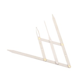 Healvian 3pcs Sliding Stainless Steel Eyebrow Ruler Three-point Measurement Tool for Accurate Microblading Golden Ratio Design for and Beginners