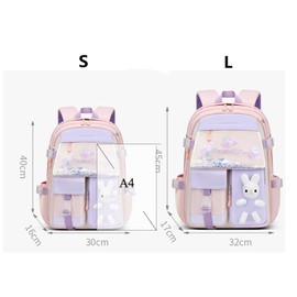 Bansusu Backpack, Cute, Elementary School Students, Junior School Backpack, Large Capacity, Lightweight, Children's Day, Celebration, Gift, Kids Backpack, Girls, Pink, L