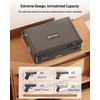 BILLCONCH Smart Gun Safe with Security Cable - Biometric Pistol